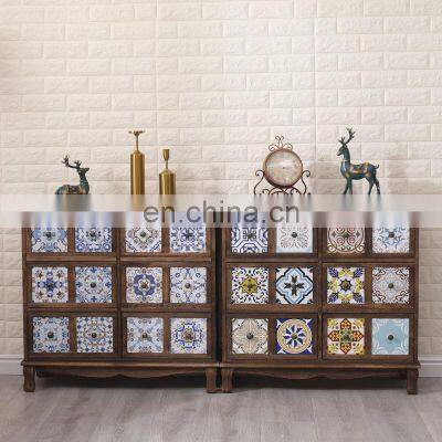 Factory Direct Sale Antique Vintage  Wooden Cabinet For Living Room