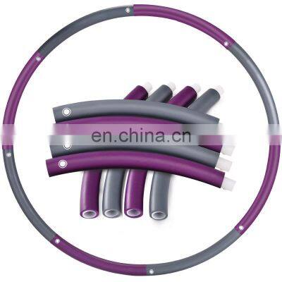 Weighted Hula Hoops Adult Weight Loss Waist Training Detachable Smart Hula Ring Hoops photo-2