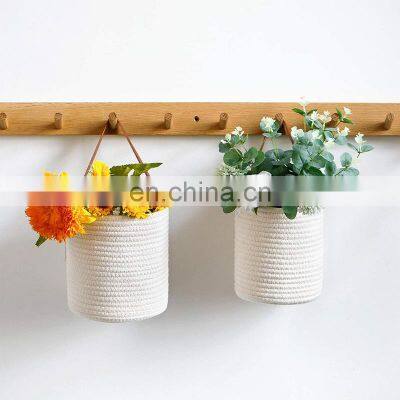 New Luxurious Portable Japanese New Small Organic Cotton Organizer Foldable Storage Basket