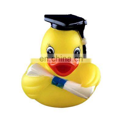 Navidad Custom Christmas Vinyl Animal Little Rubber Plastic Duck Water Bath Toys for Baby Shower Gift photo-5