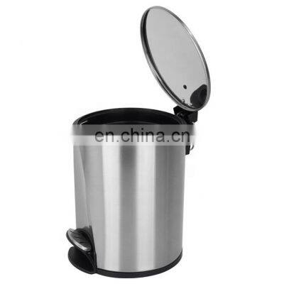 New Designed Round Metal 5L 12L Foot Pedal Bin photo-4