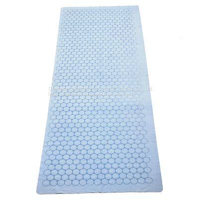 New Design Eco Friendly High Quality Non-slip Custom Printed Double Sided Suede Silicon Grip Dotted Microfiber Yoga Towel photo-3