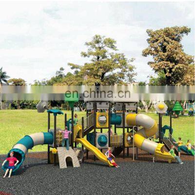 Huge size playground sets outdoor with plastic slides amusement park games