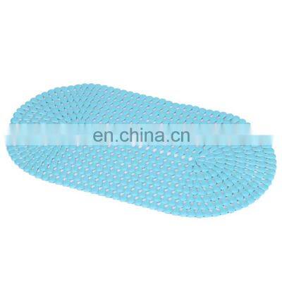 Eco friendly long tub mat  anti slip pvc bathmat waterproof bathroom mat suction