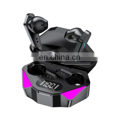 2022 Top Seller X15 Noise Cancelling Bt 5.0 Gaming Tws Earphones With Charging Case For Smart Phones