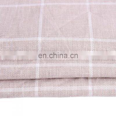 Stock Yarn Dyed Fabric Cotton Linen Blended Stripe Fabric Dress Skirt Fabric photo-4