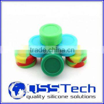 High quality 7ml customized small plastic honey jars/ oil dab wax container/ silicone wax and oil container