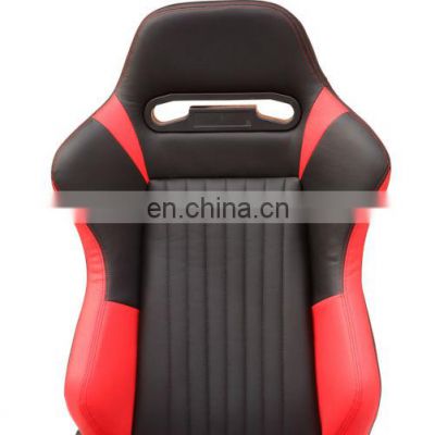 Black PVC  Adjustable with single double slider universal racing seat for car use Car Seat