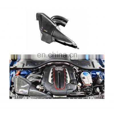 Manufacturer Hot Sale Dry Carbon Fiber Air Intake Car Kit OEM For AUDI S6, RS6