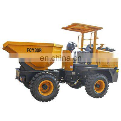 Wheel Dumper 3 Ton Dumper Swivel Bucket Dump Truck Underground Mining Dumper Truck