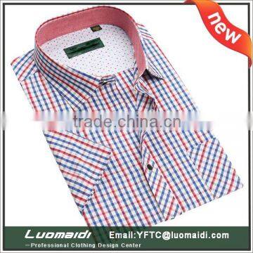 Manufacture price Wholesale Custom Design Mens Dress Shirt, High Quality Man Shirt, Short Sleeve Shirt in plus size