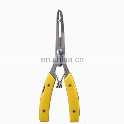 High Grade Multifunction NINJA PRO NP681 Lure Pliers Curved Mouth Fishing Pliers Stainless Steel Fishing Line Tongs photo-3