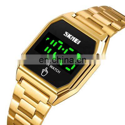 SKMEI 1679 Fashion Binary Led Wrist Watches Men 30 Meters Waterproof Oem Logo Watch photo-2