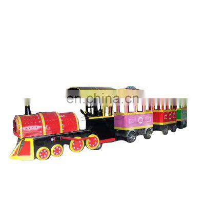 Kids Electric Mini Tourist Train Kiddie Trackless Train Attractive Kids Trackless Train Rides photo-3