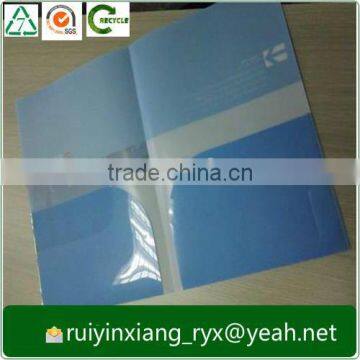 promote environmental protection pp plastic 2 pocket folder RYX-L227