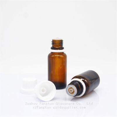 Pilfer Proof Cap Tamperproof Cap Bottle Empty Amber Glass Bottles Essential Oil Bottle for Sale photo-4