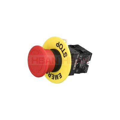 xb2 lay5 10a 600v Heavy duty equipment button emergency stop switch 22mm Warning circle