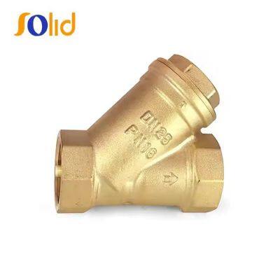 1/2 - 4 Inch Yellow Brass Y Type Strainer Filter