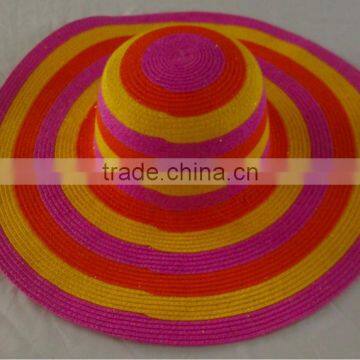 beautiful ladies straw boater hat Factory From China