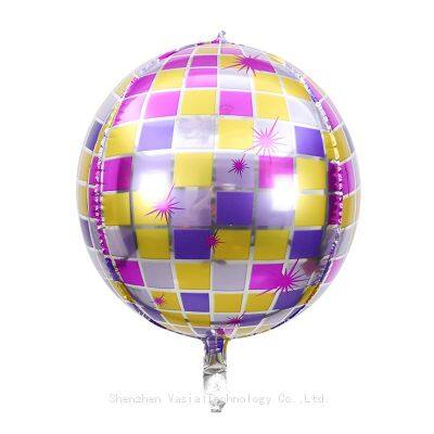 Wholesale 22-Inch 4D Metallic Disco Foil Balloons for Retro Theme Birthday Disco Party Decorations