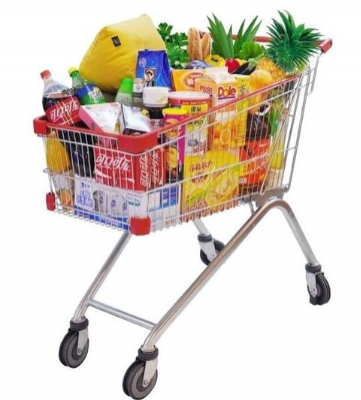 Supermarket Grocery Shopping Cart Trolley-60L