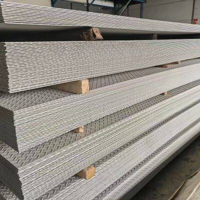 Galvanized Anti-slip Plate＆Galvanized Checkered Plate；Q235B, Q355B, SS400, A36, S235JR