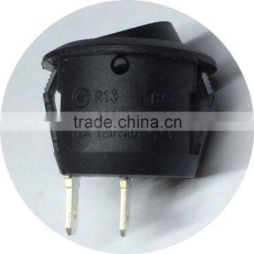 TUV RoHS CE CQC Blcak round Rocker Switch