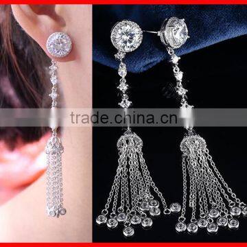 high quality fashion european women wedding part Luxury diamond earring