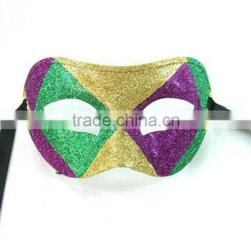 Venice Exquisite Beauty of the Lady Princess Yellow Half Face Mask Dance Parties photo-2