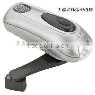 Led Hand Crank Dynamo Flashlight led flashlight