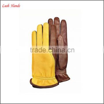 men's touchscreen sheepskin leather gloves