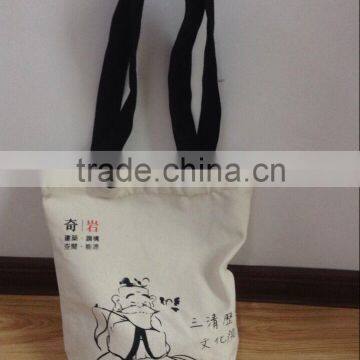 30x30x10cm Long handles Cotton Shopping bag