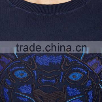 New Style Design Tiger Embroidery Print Pullover Sweatshirt photo-2