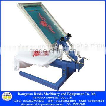 1 color 1 station Manual DIY T Shirt printing Screen Printers Price With Some Material