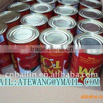 highest quality tinplate tin tomato paste for 400g