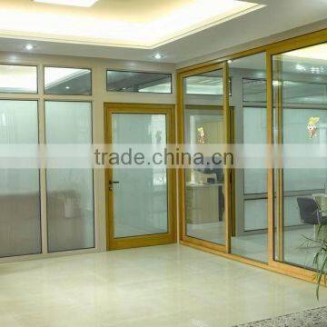 Modern design Double Glass electrophoresis slide door for villa