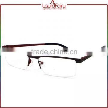 Laura Fairy High Quality Half Rim Metal Reading Glasses Optical Frame Made In China