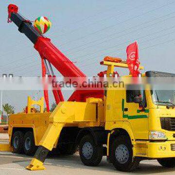 Sinotruck HOWO 8*4 platform road wrecker truck