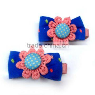 Fabric Sun Flower Hair Clip For Kids