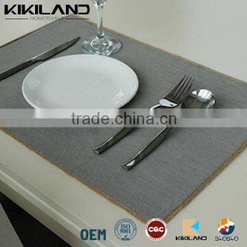 new design Elegance Handmade Solid Placemat Wholesale fabric placemat