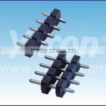 Dongguan supplier 5.08mm pitch single row with one or more plastic bar pin header connector