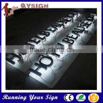 durable led backlit letter sign for shop advertisement