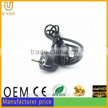 High quality standard c13 c14 connector power cord for HDTVs