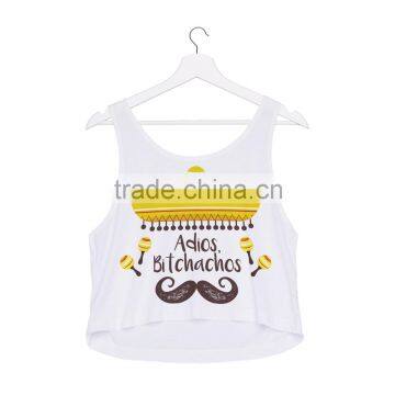 2016 Brand New High Quality Wholesale Plain White Tank Top