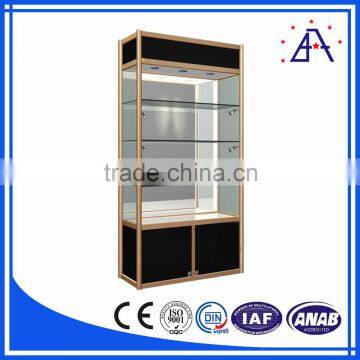 China Wholesale Aluminum Wood Grain Display Shelf