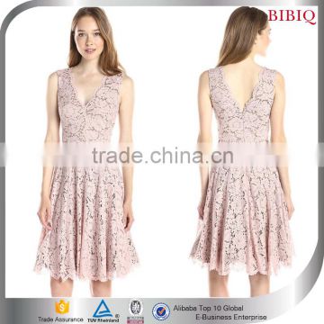 New design high quality pink lace women lace dresses for women 2016                        
                                                                                Supplier's Choice