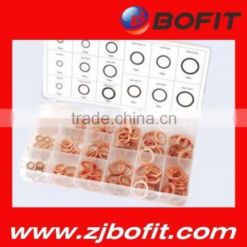 BOFIT hot selling 110pc Copper Shim Washer Assortment