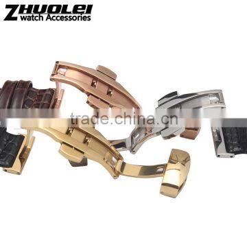 Cheap Genuine Leather Watch Band With Double Click Stainless Steel Buckle 18|19|20|21|22mm photo-2