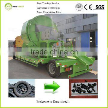 Dura-shred high efficient automatic recycle tire for sale