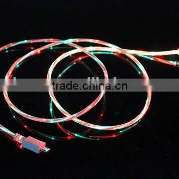 Factory Wholesale Charging and Data Dual Color Led Micro Cable photo-6